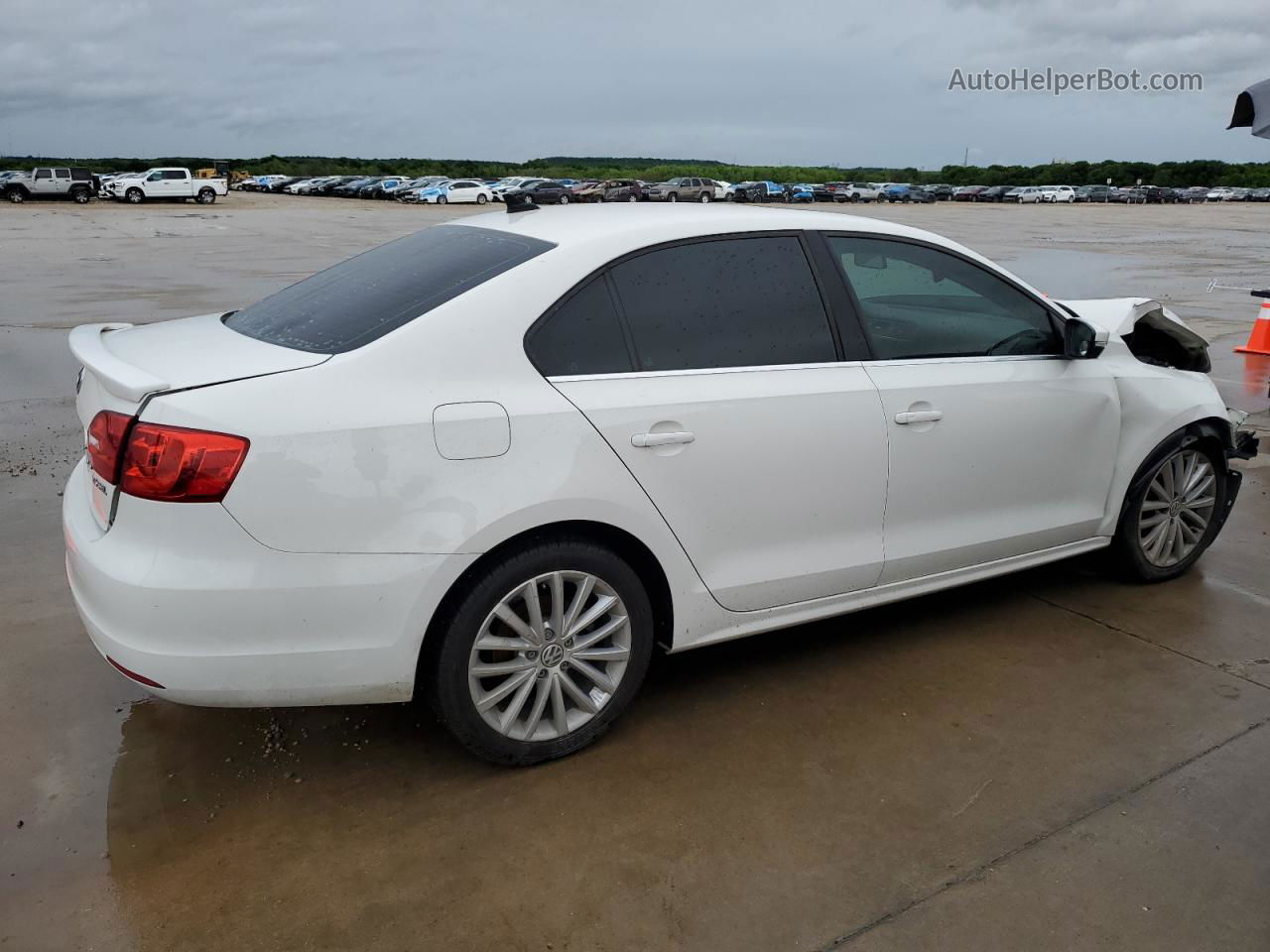 2011 Volkswagen Jetta Sel White vin: 3VWLX7AJ3BM366539