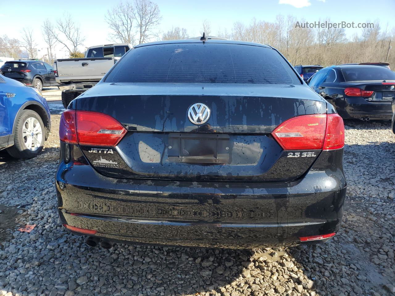 2012 Volkswagen Jetta Sel Черный vin: 3VWLX7AJ3CM361553