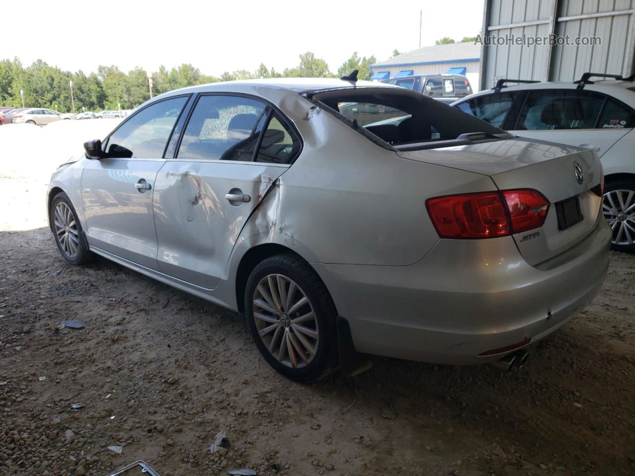 2012 Volkswagen Jetta Sel Silver vin: 3VWLX7AJ3CM452855