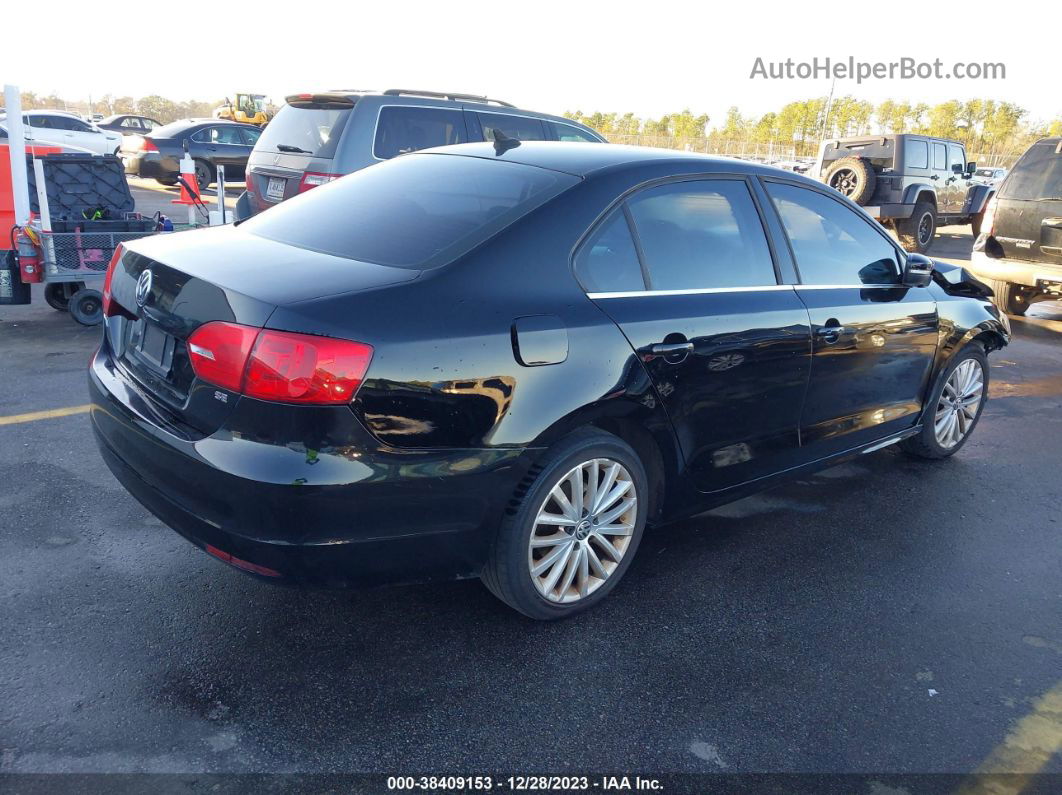 2012 Volkswagen Jetta 2.5l Sel Black vin: 3VWLX7AJ4CM324642