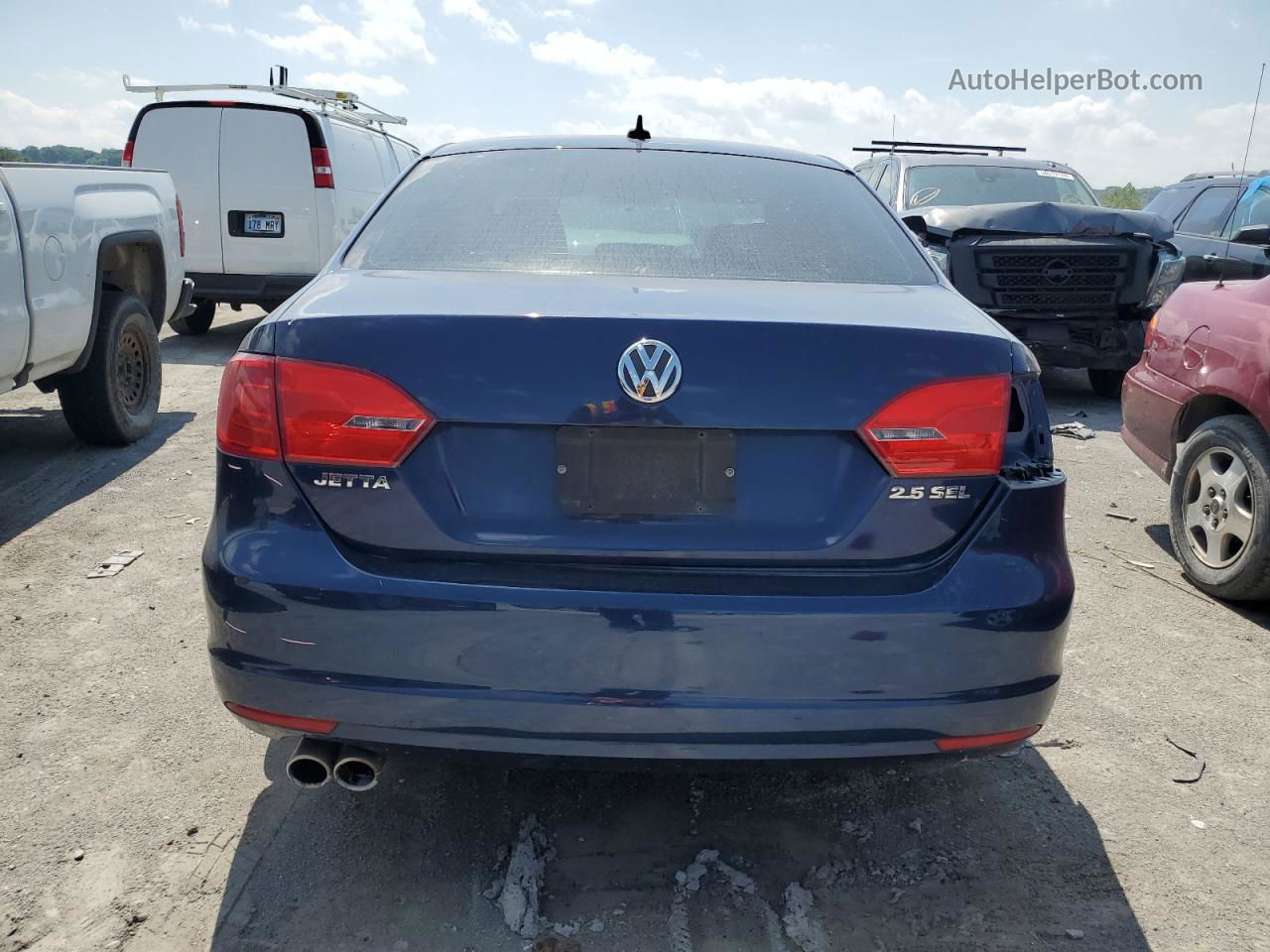 2011 Volkswagen Jetta Sel Blue vin: 3VWLX7AJ5BM330657