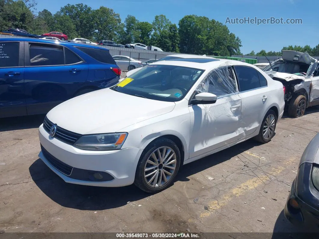 2011 Volkswagen Jetta 2.5l Sel White vin: 3VWLX7AJ6BM324821