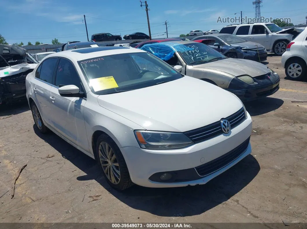 2011 Volkswagen Jetta 2.5l Sel White vin: 3VWLX7AJ6BM324821