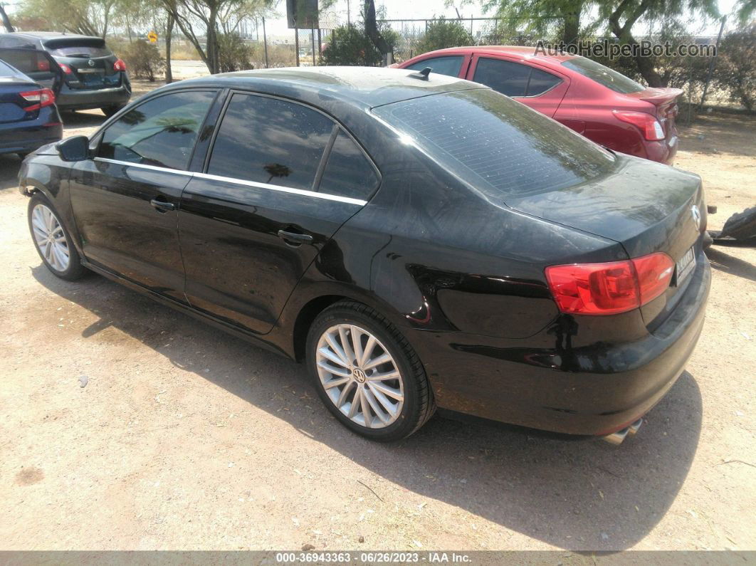 2011 Volkswagen Jetta Sedan Sel W/sunroof Черный vin: 3VWLX7AJ6BM361349