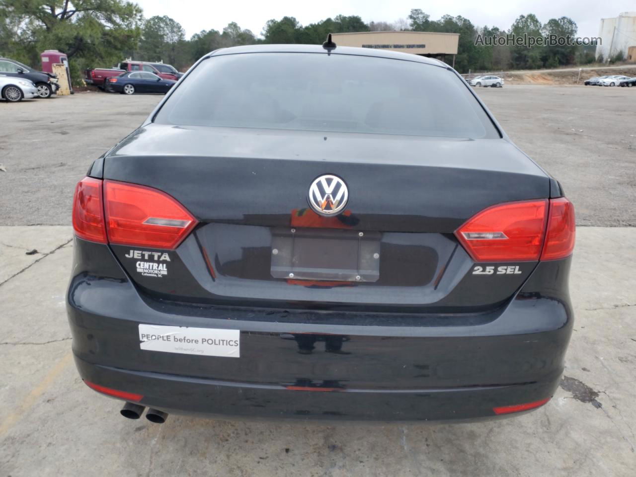 2011 Volkswagen Jetta Sel Black vin: 3VWLX7AJ7BM371128