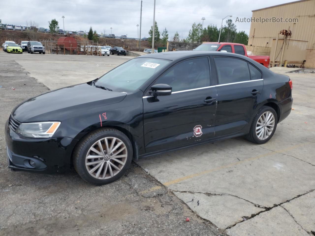 2011 Volkswagen Jetta Sel Black vin: 3VWLX7AJ7BM371128