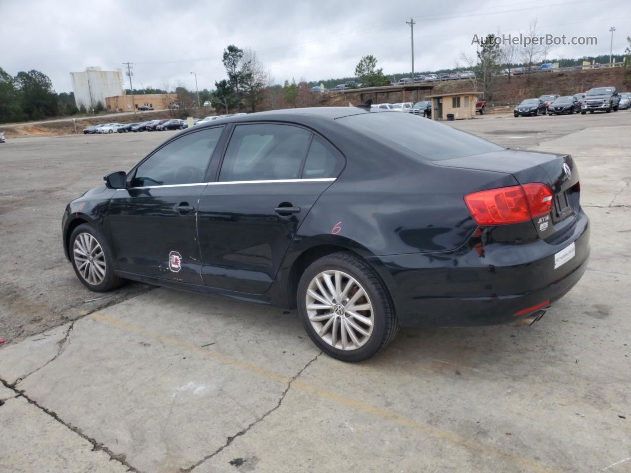 2011 Volkswagen Jetta Sel Черный vin: 3VWLX7AJ7BM371128