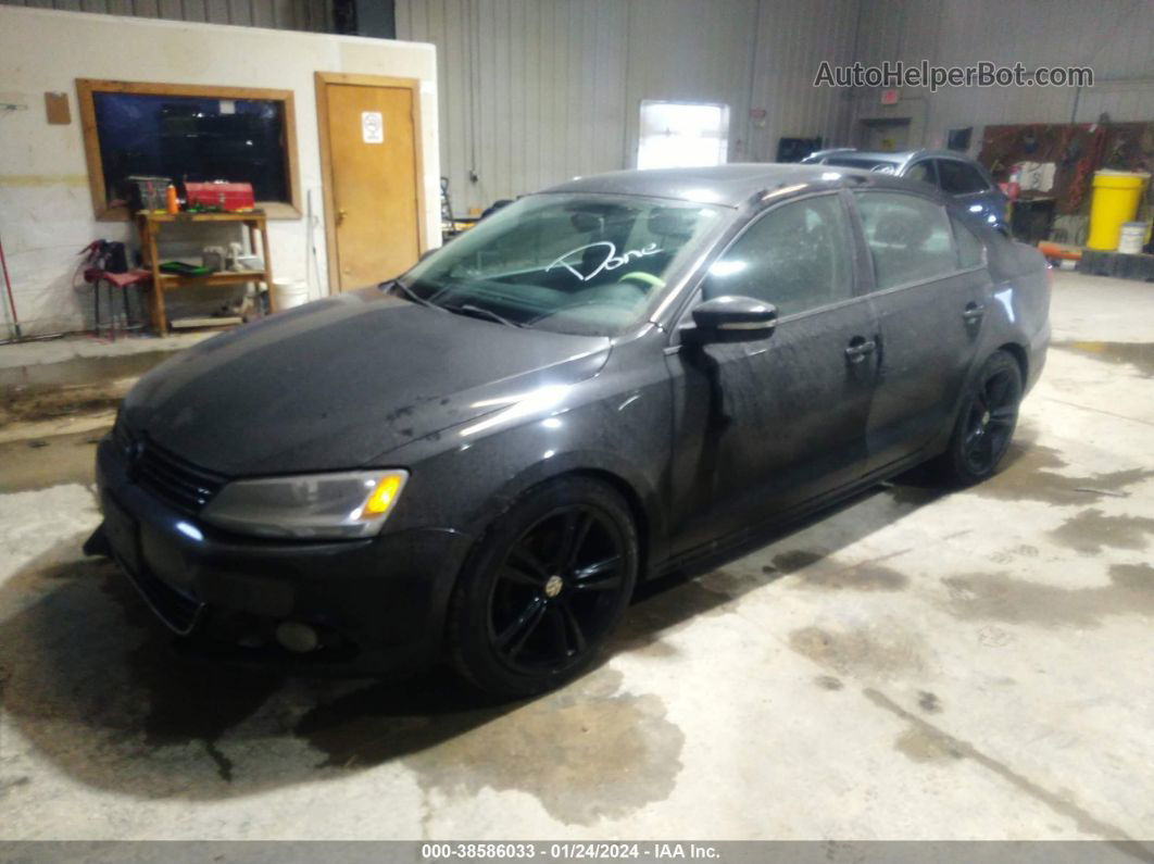 2011 Volkswagen Jetta Sel Black vin: 3VWLX7AJ7BM383196