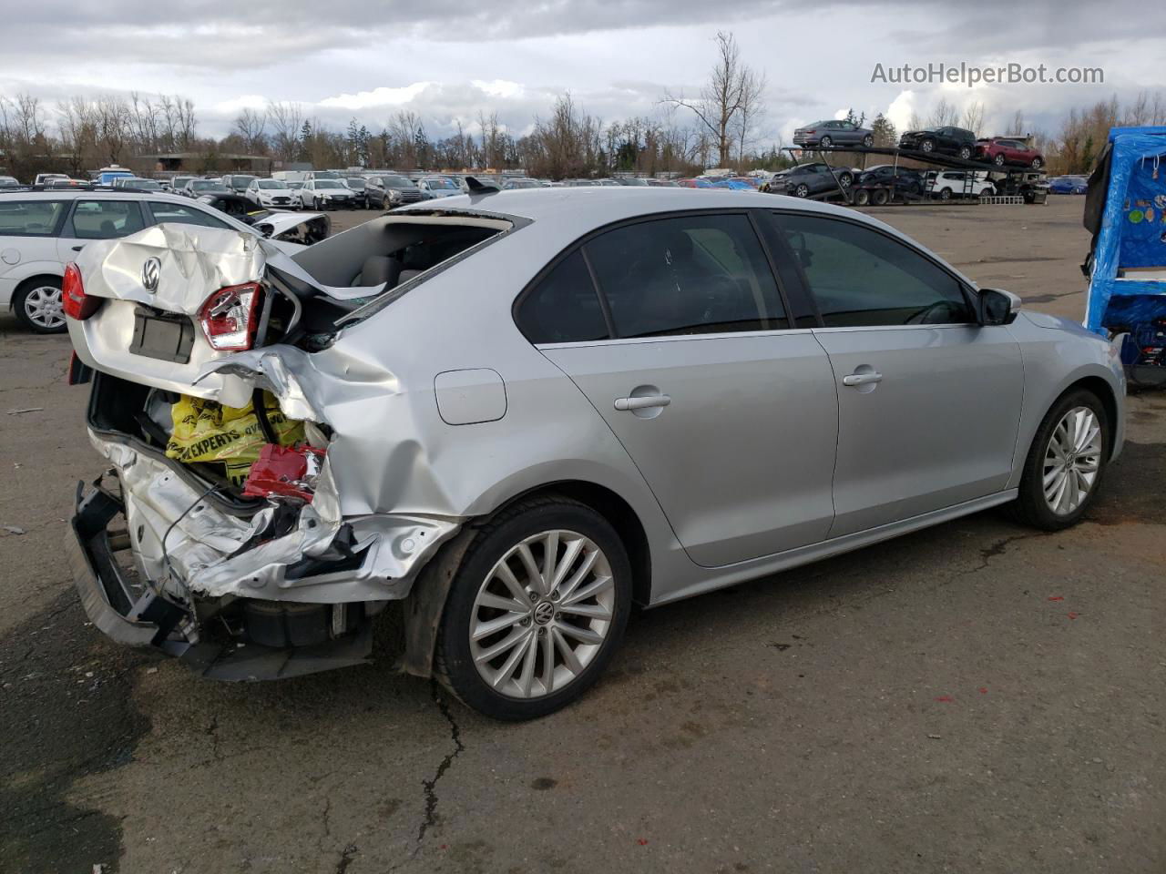 2011 Volkswagen Jetta Sel Silver vin: 3VWLX7AJ8BM300374