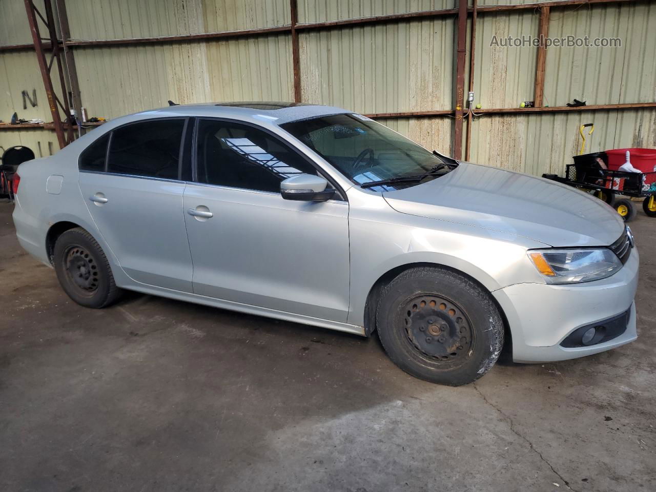 2011 Volkswagen Jetta Sel Silver vin: 3VWLX7AJ9BM366657