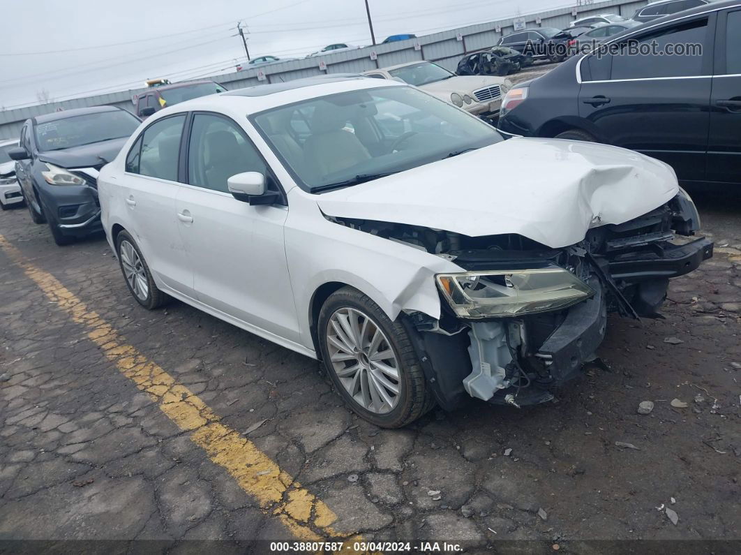 2011 Volkswagen Jetta 2.5l Sel White vin: 3VWLX7AJ9BM377402