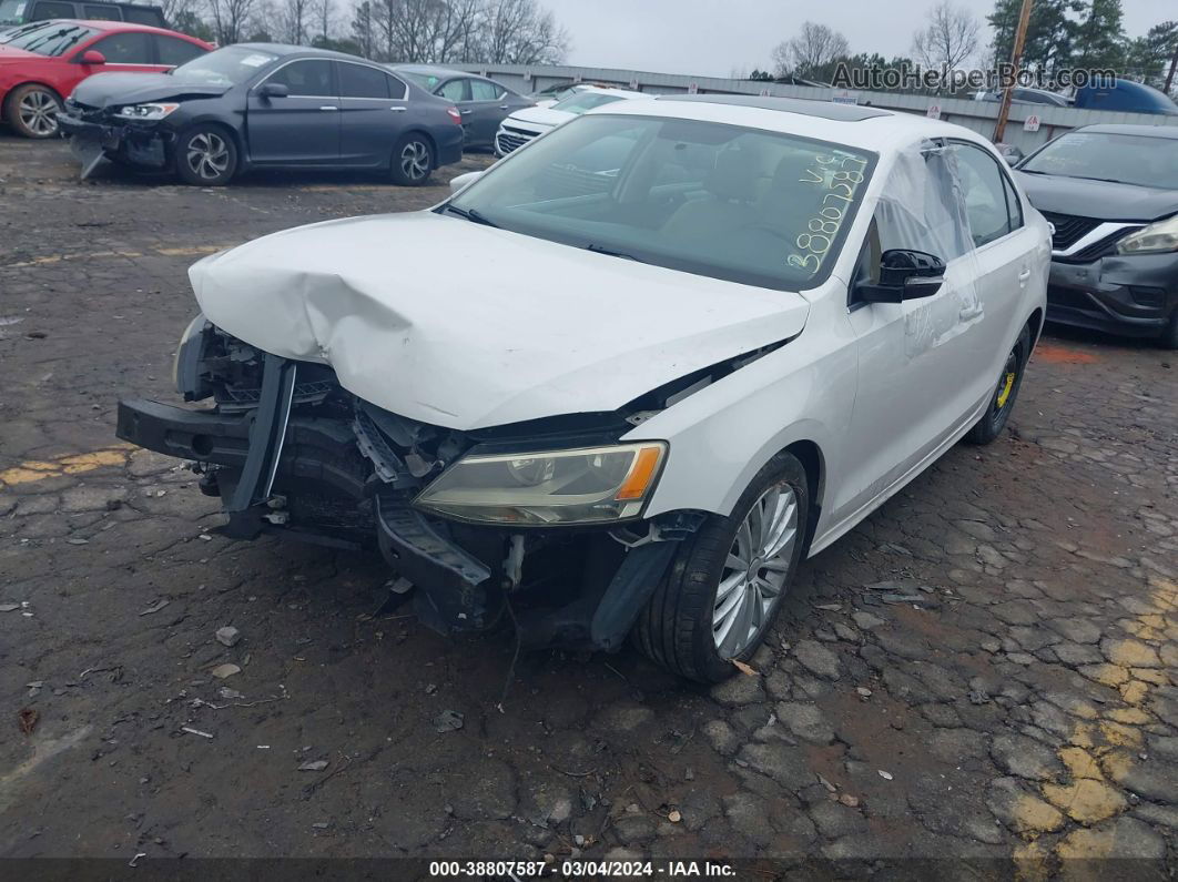 2011 Volkswagen Jetta 2.5l Sel White vin: 3VWLX7AJ9BM377402