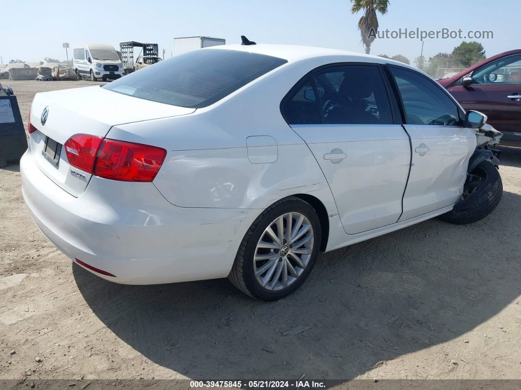 2013 Volkswagen Jetta 2.5l Sel White vin: 3VWLX7AJ9DM364538