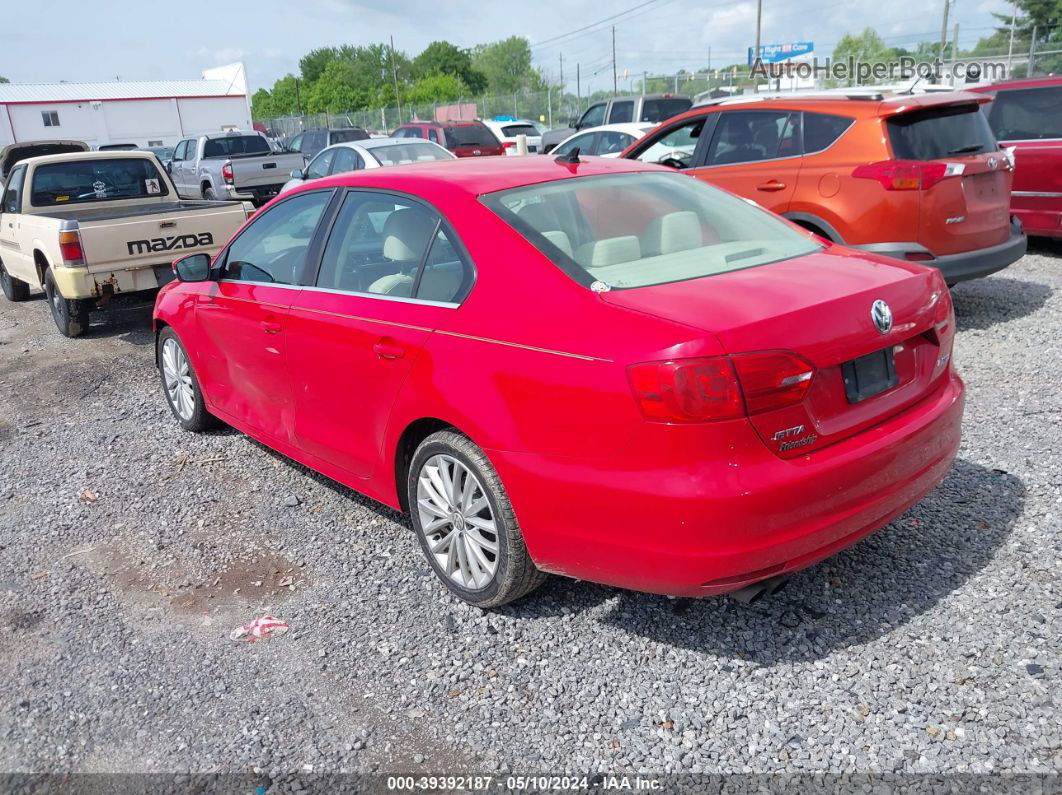 2011 Volkswagen Jetta 2.5l Sel Red vin: 3VWLX7AJXBM065041