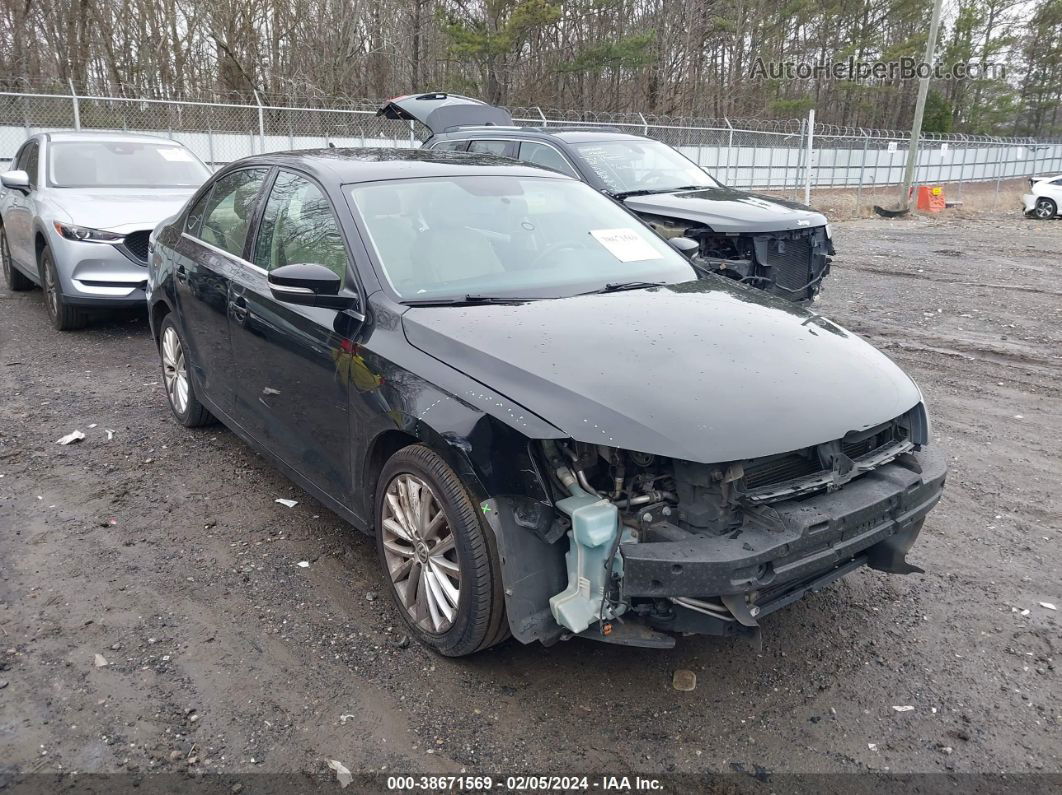 2011 Volkswagen Jetta Sel Black vin: 3VWLX7AJXBM371091