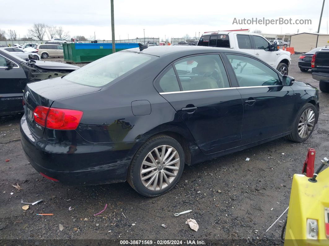 2011 Volkswagen Jetta Sel Black vin: 3VWLX7AJXBM371091