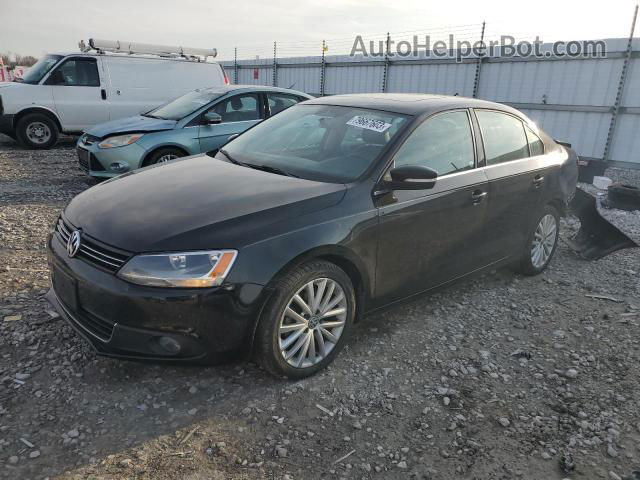 2012 Volkswagen Jetta Sel Black vin: 3VWLX7AJXCM328260