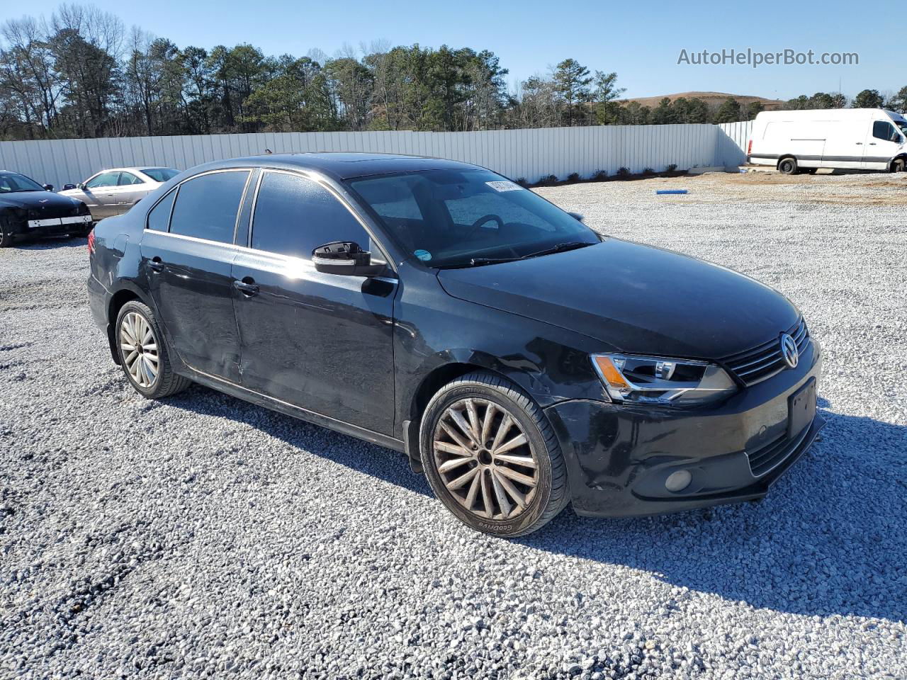 2011 Volkswagen Jetta Sel Black vin: 3VWLZ7AJ0BM105332