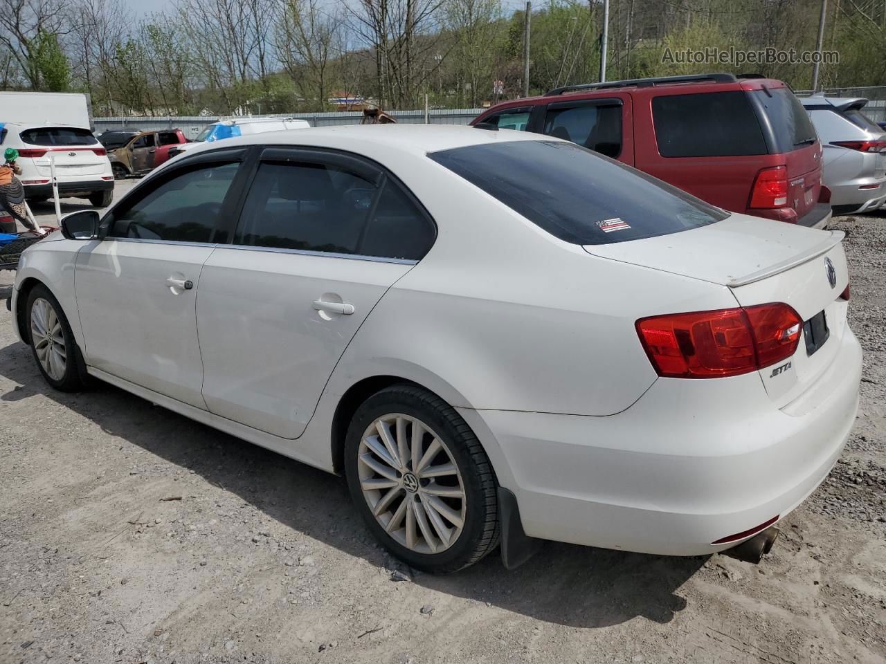 2011 Volkswagen Jetta Sel White vin: 3VWLZ7AJ0BM348347