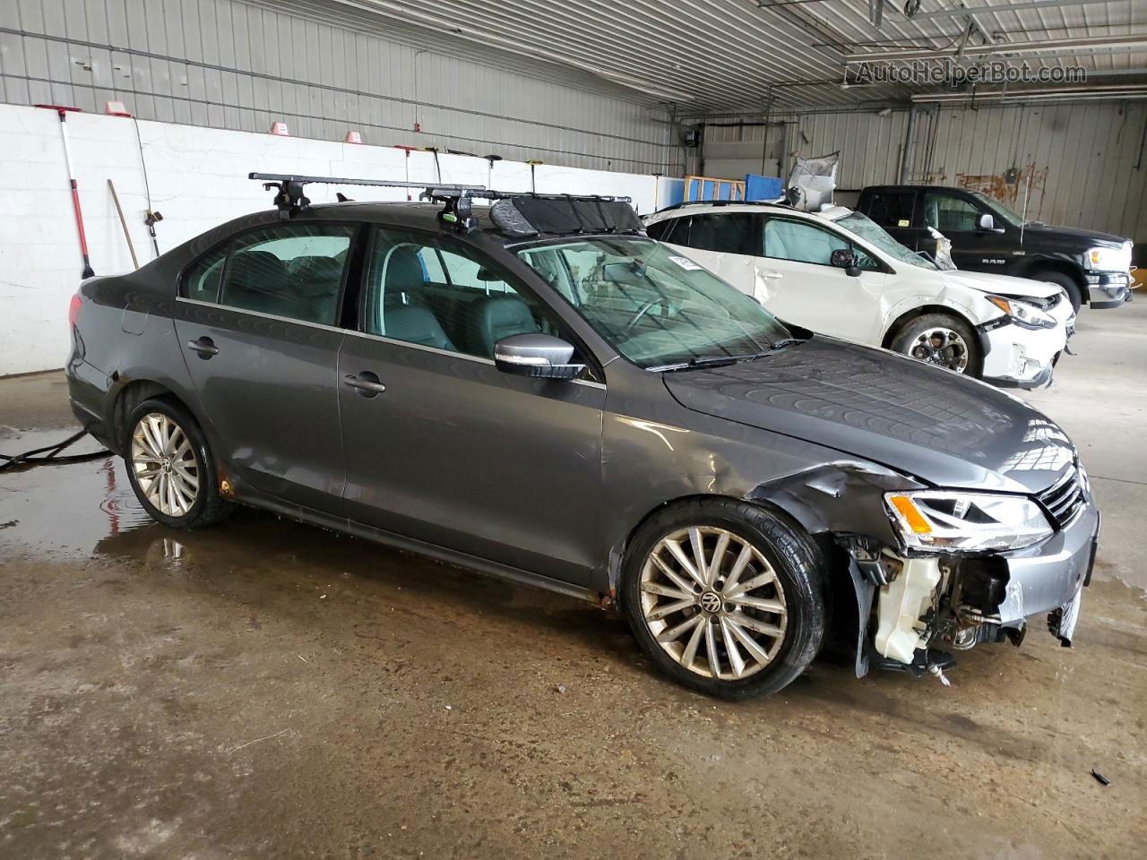 2011 Volkswagen Jetta Sel Gray vin: 3VWLZ7AJ0BM371014