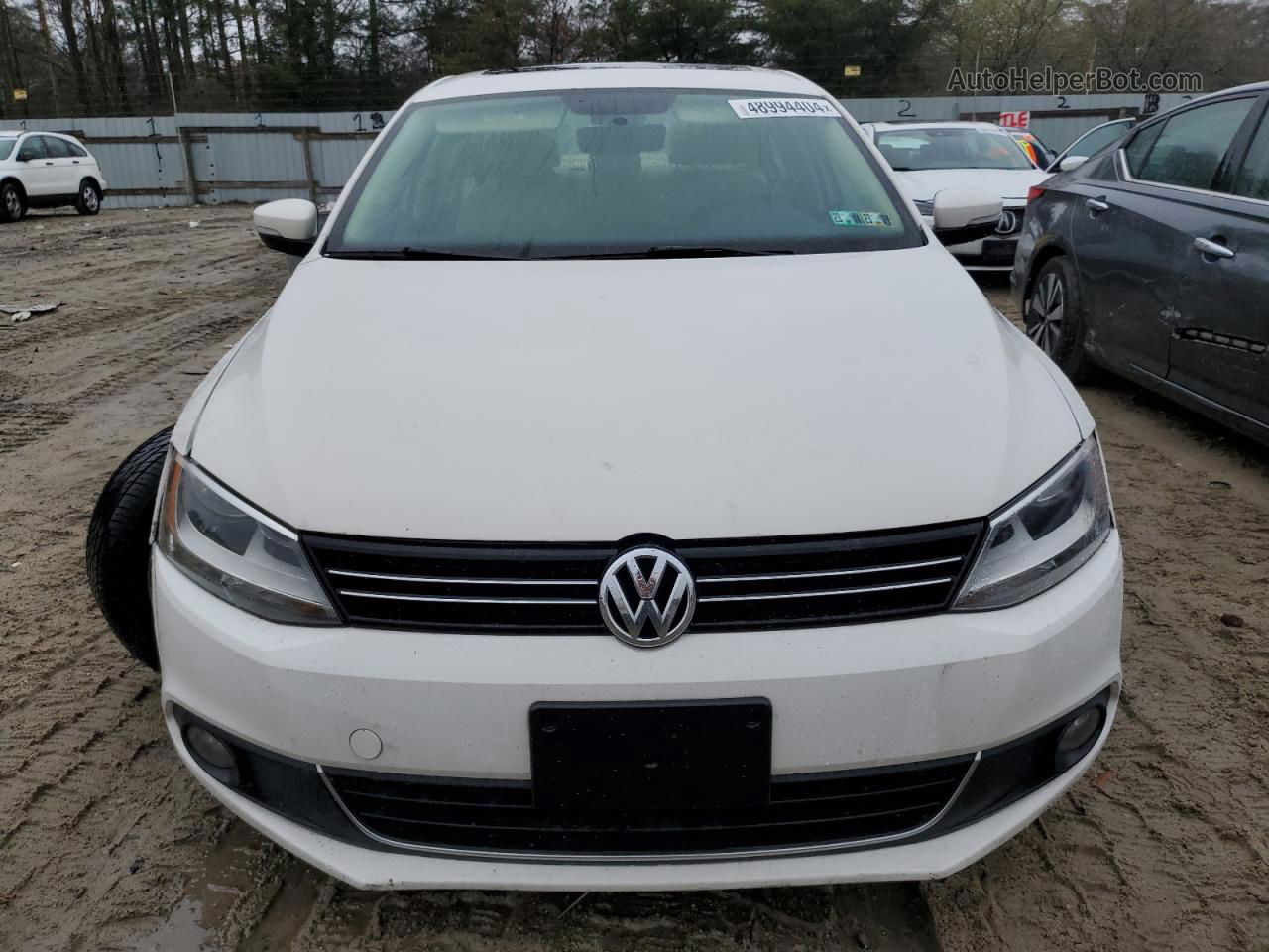 2011 Volkswagen Jetta Sel White vin: 3VWLZ7AJ1BM373497