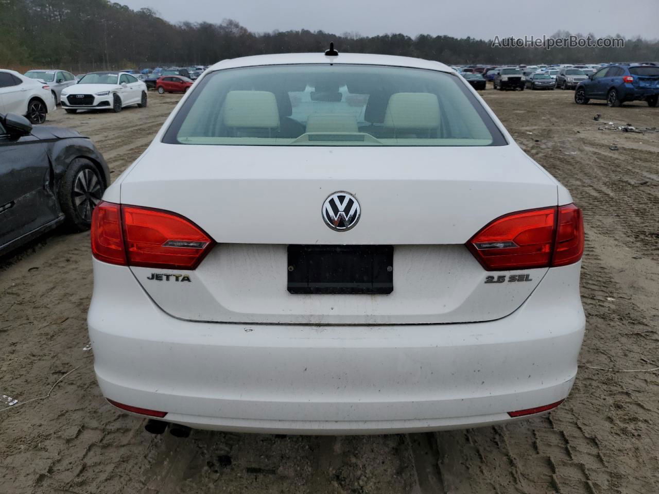 2011 Volkswagen Jetta Sel White vin: 3VWLZ7AJ1BM373497