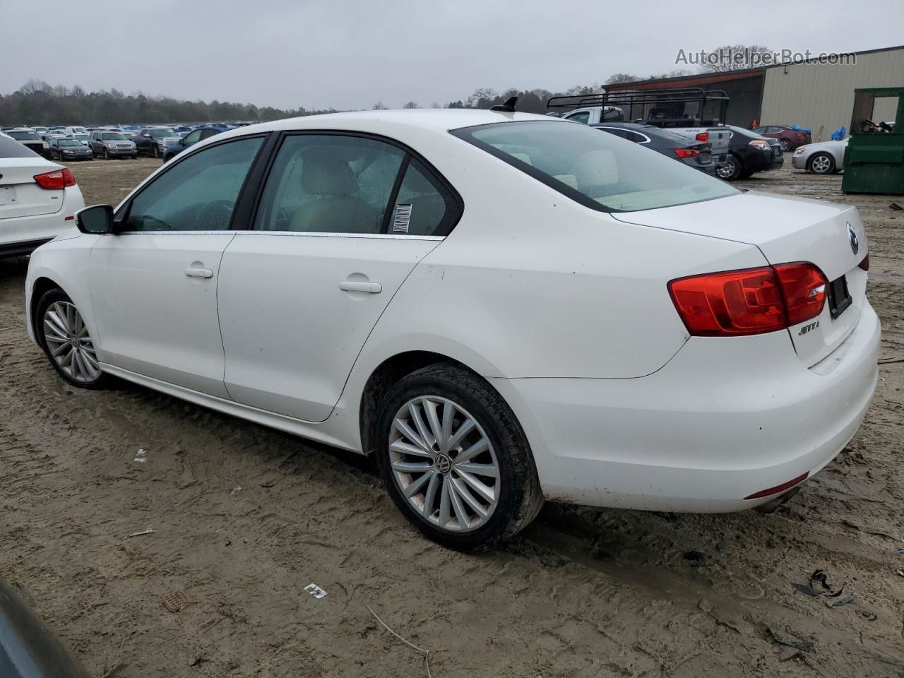 2011 Volkswagen Jetta Sel White vin: 3VWLZ7AJ1BM373497