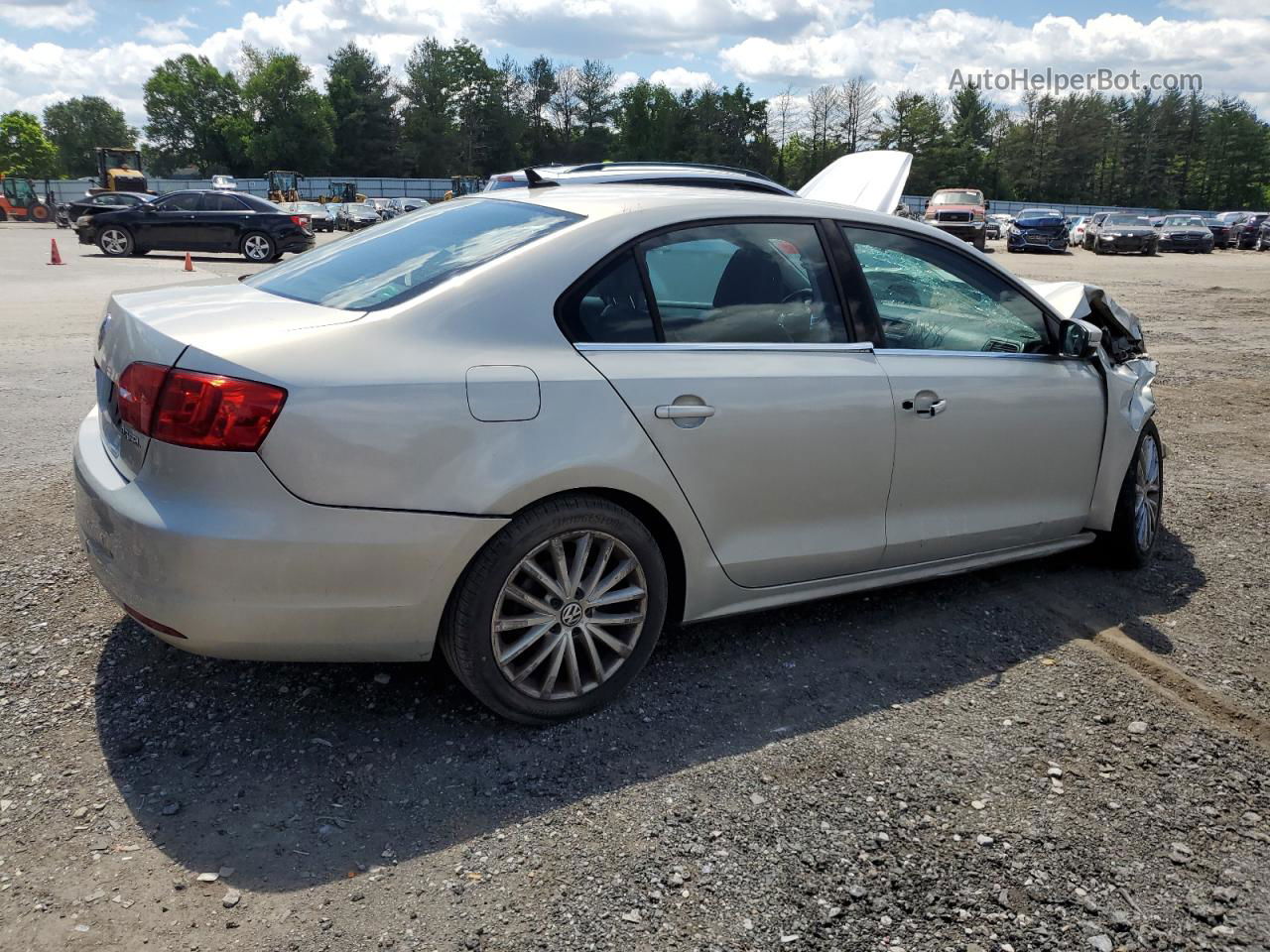 2011 Volkswagen Jetta Sel Silver vin: 3VWLZ7AJ1BM378084