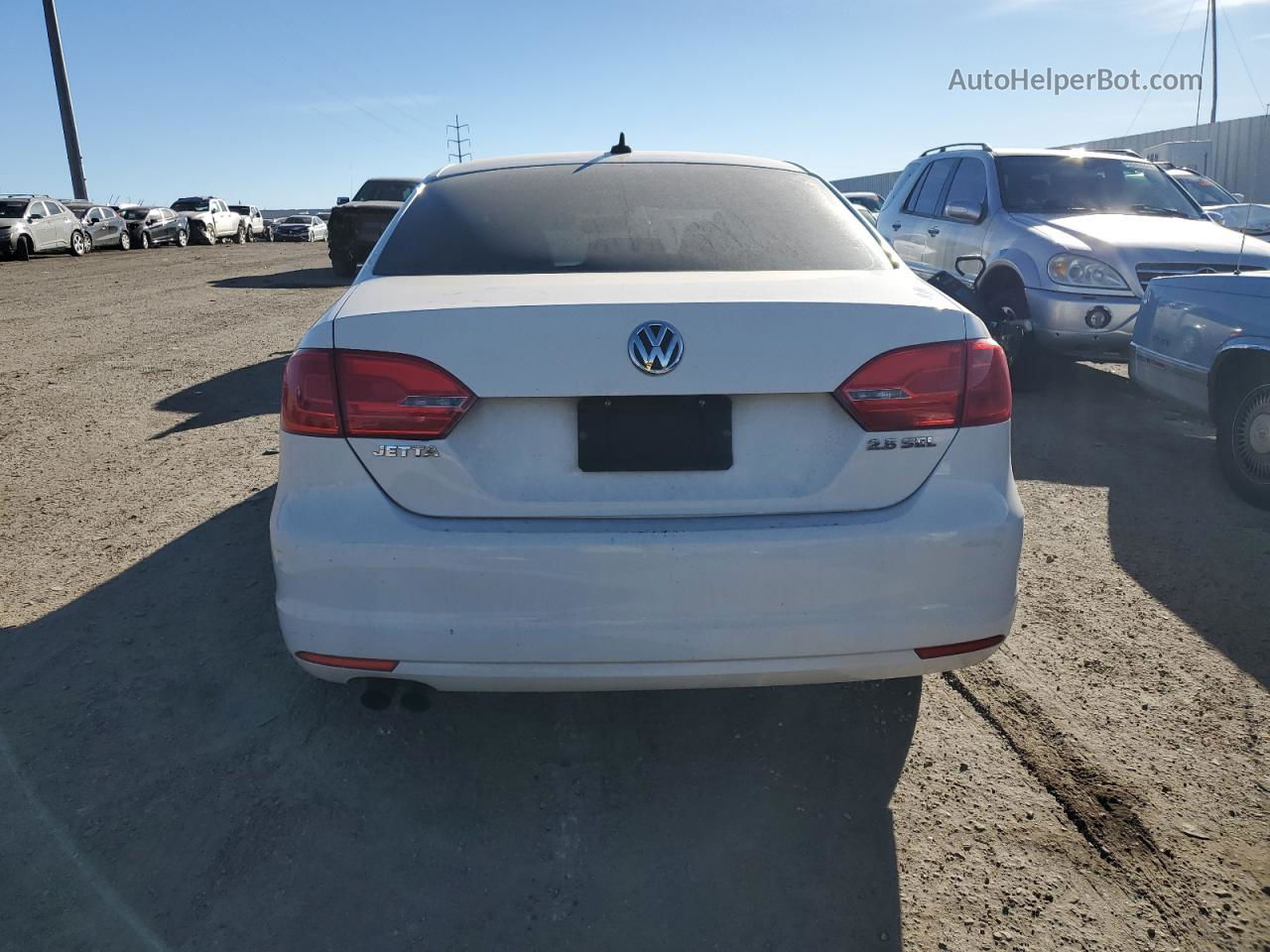 2011 Volkswagen Jetta Sel White vin: 3VWLZ7AJ2BM317312