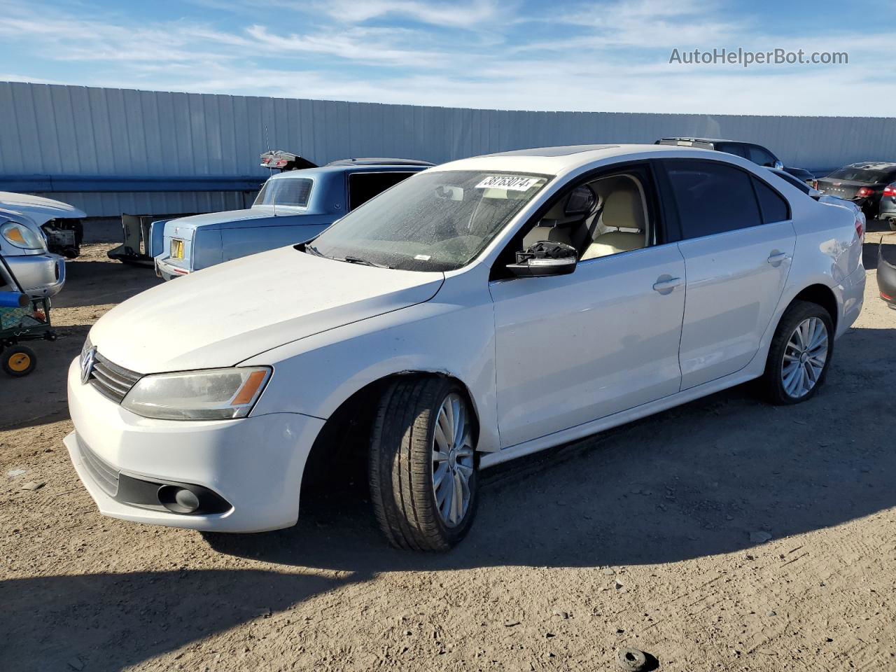 2011 Volkswagen Jetta Sel White vin: 3VWLZ7AJ2BM317312