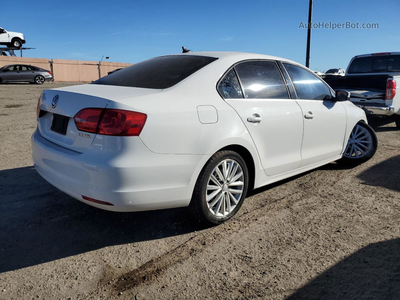 2011 Volkswagen Jetta Sel Белый vin: 3VWLZ7AJ2BM317312