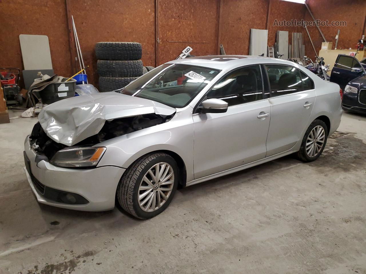 2011 Volkswagen Jetta Sel Silver vin: 3VWLZ7AJ2BM371791