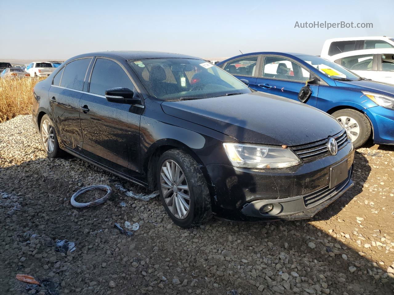 2011 Volkswagen Jetta Sel Black vin: 3VWLZ7AJ4BM308952