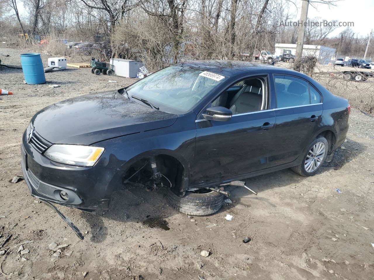 2011 Volkswagen Jetta Sel Black vin: 3VWLZ7AJ4BM364325