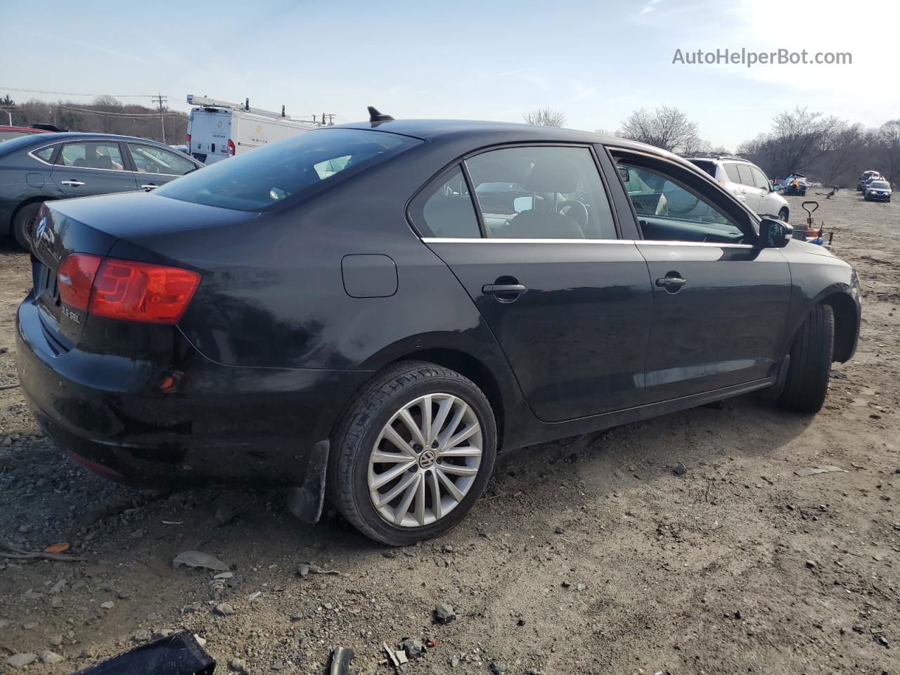 2011 Volkswagen Jetta Sel Black vin: 3VWLZ7AJ4BM364325