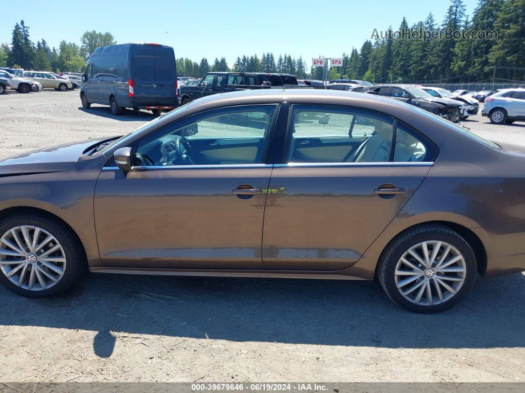 2011 Volkswagen Jetta 2.5l Sel Brown vin: 3VWLZ7AJ4BM364499