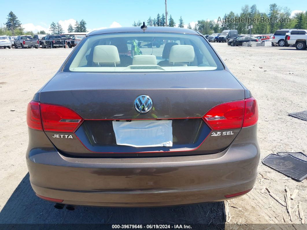 2011 Volkswagen Jetta 2.5l Sel Brown vin: 3VWLZ7AJ4BM364499