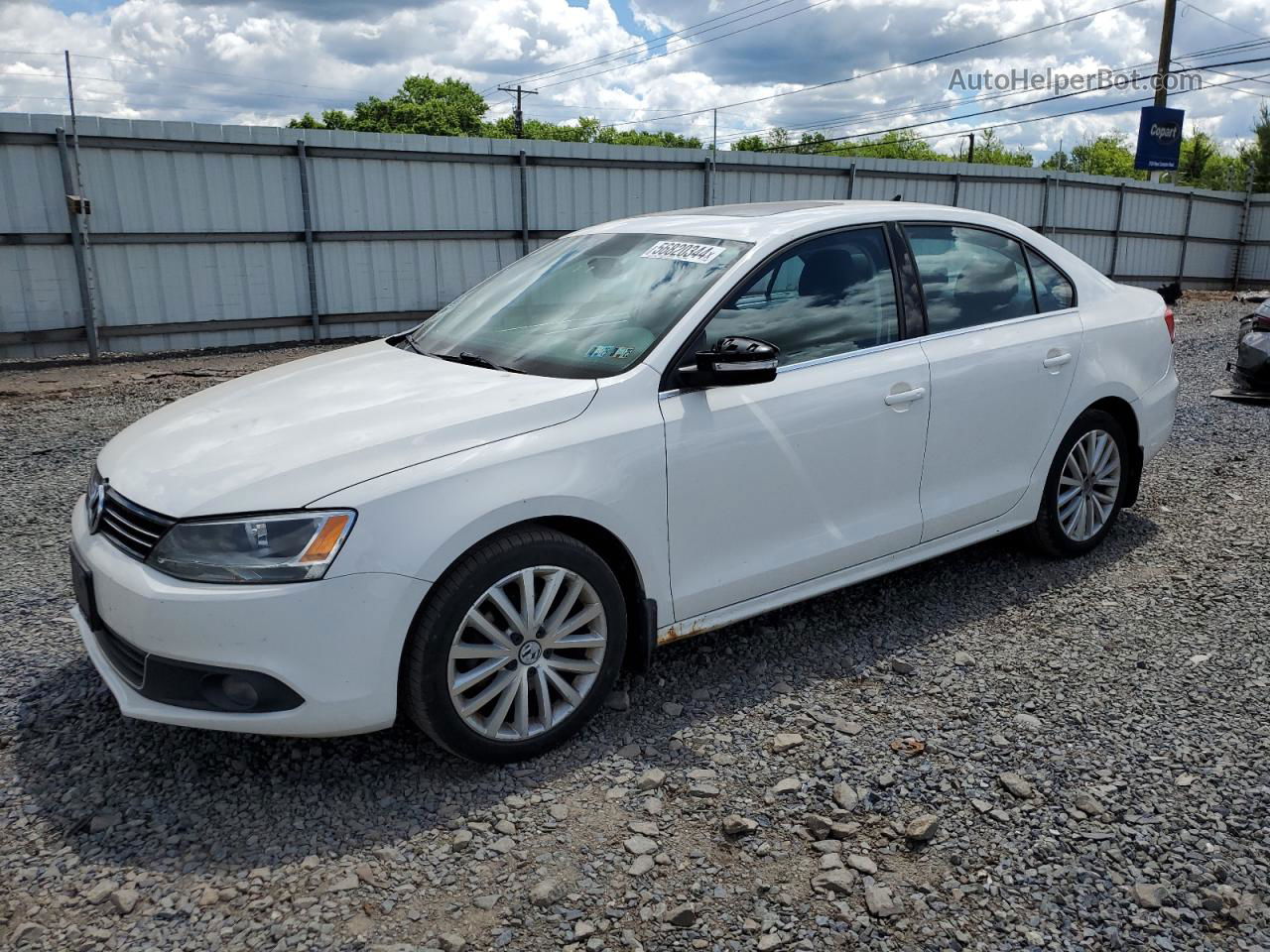 2011 Volkswagen Jetta Sel White vin: 3VWLZ7AJ4BM380136