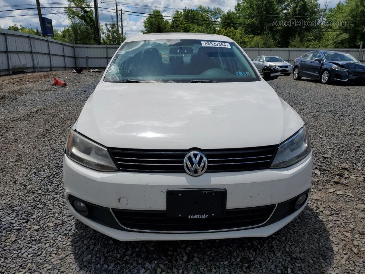 2011 Volkswagen Jetta Sel White vin: 3VWLZ7AJ4BM380136