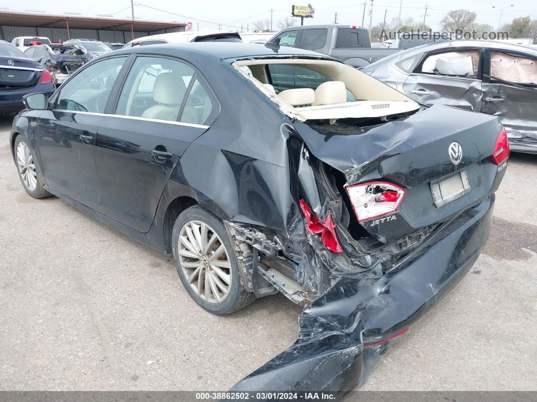 2011 Volkswagen Jetta 2.5l Sel Black vin: 3VWLZ7AJ6BM329642