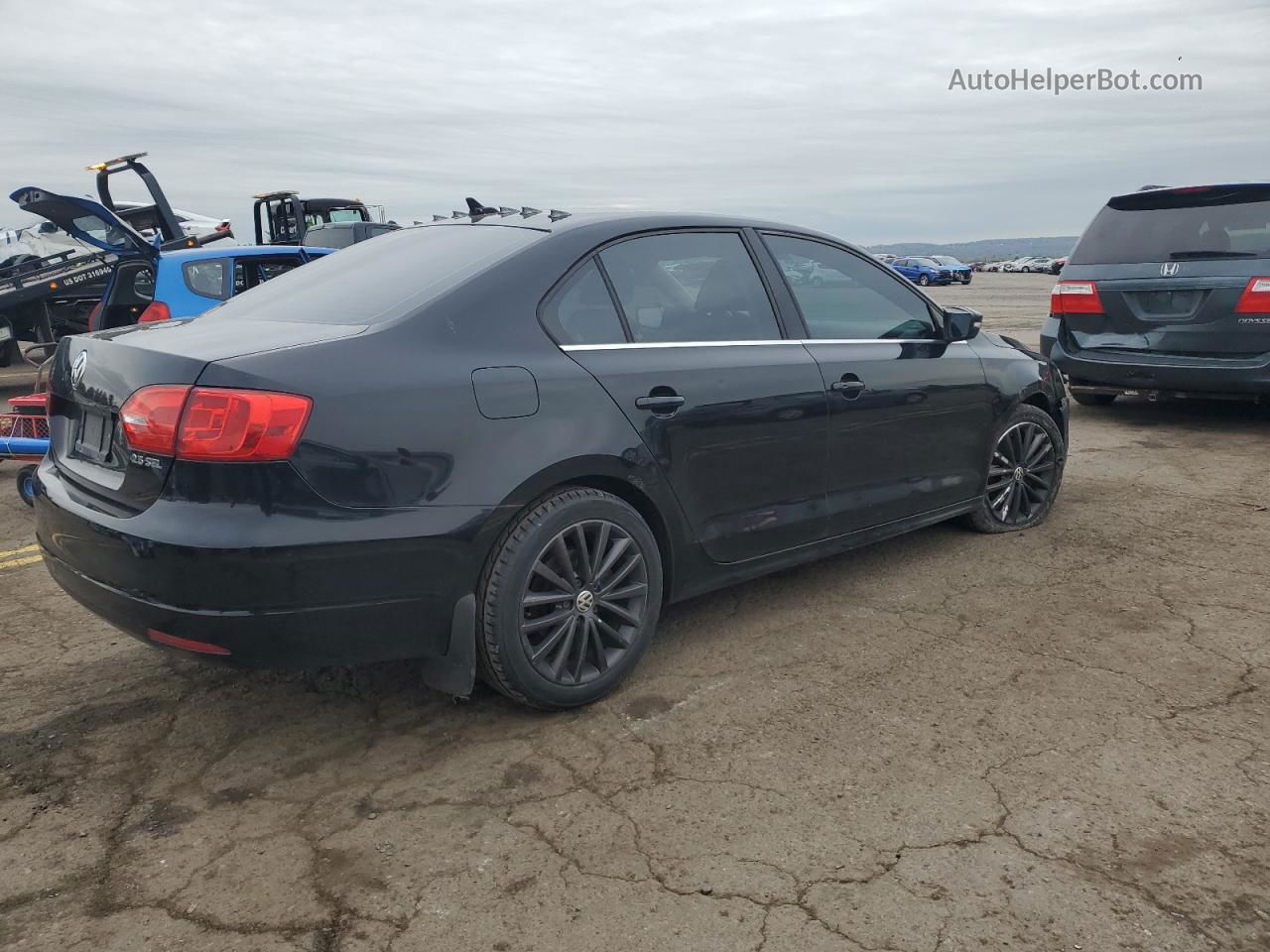 2011 Volkswagen Jetta Sel Black vin: 3VWLZ7AJ7BM365193