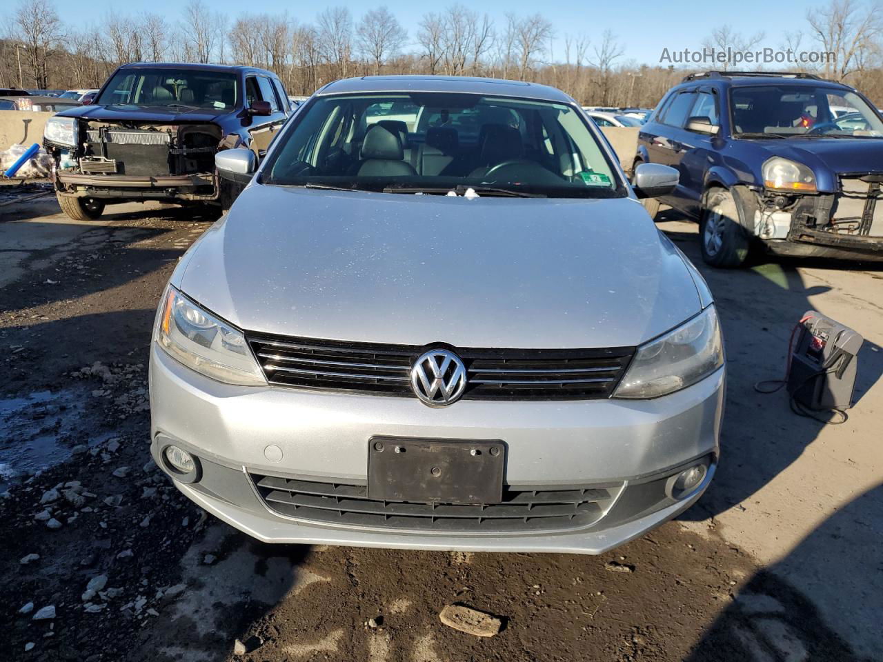 2011 Volkswagen Jetta Sel Silver vin: 3VWLZ7AJXBM304131