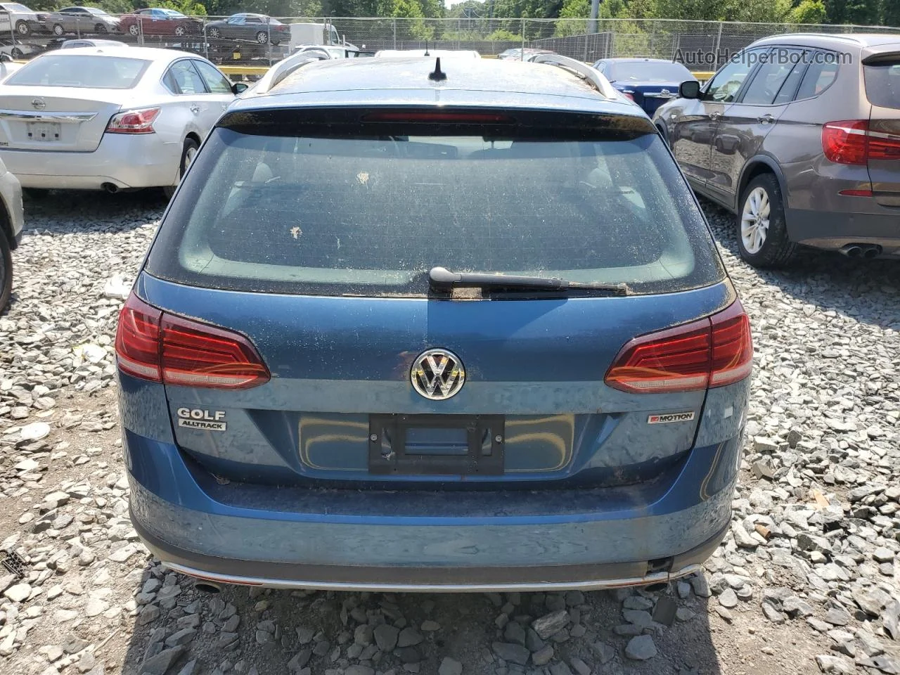 2019 Volkswagen Golf Alltrack S Blue vin: 3VWM17AU0KM500908