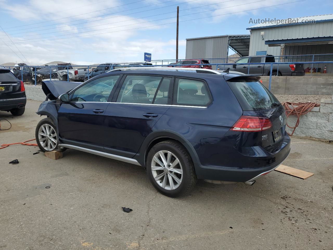 2019 Volkswagen Golf Alltrack S Синий vin: 3VWM17AU0KM501198