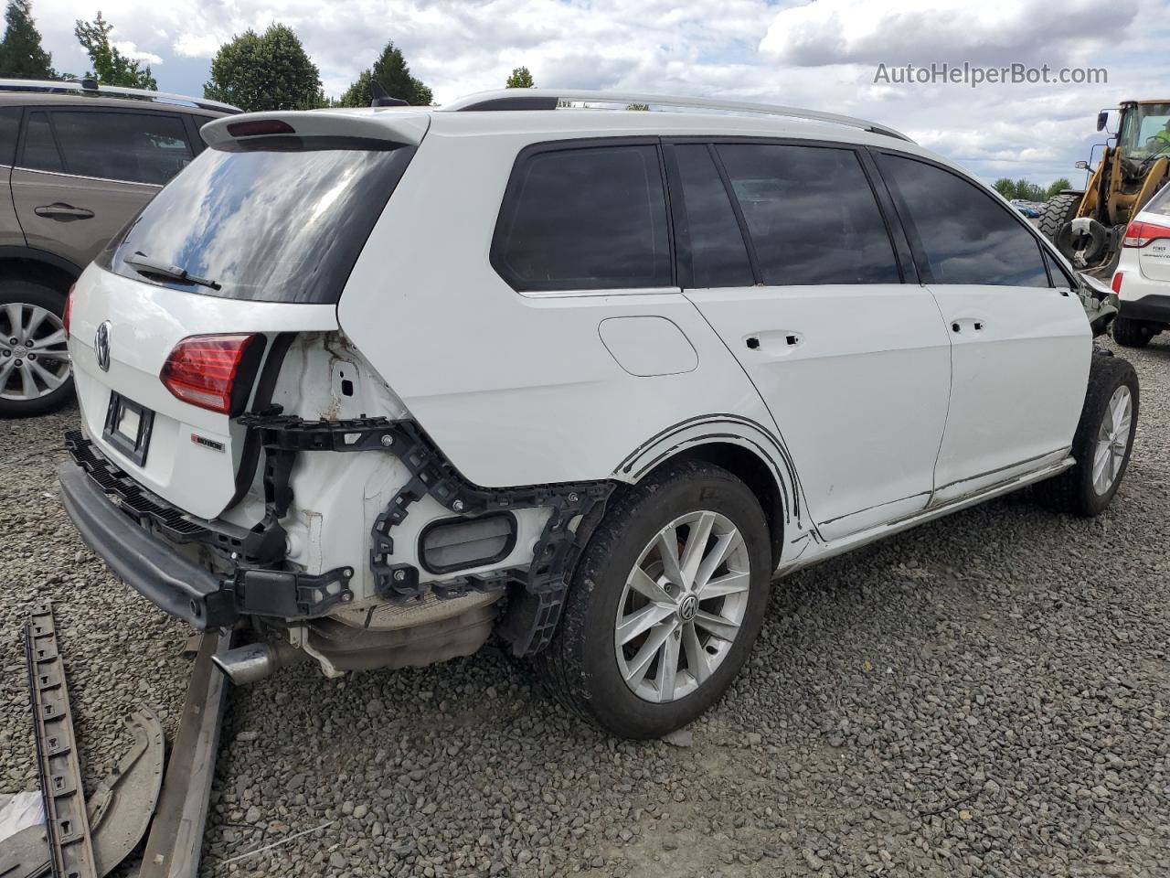 2019 Volkswagen Golf Alltrack S Белый vin: 3VWM17AU0KM506322