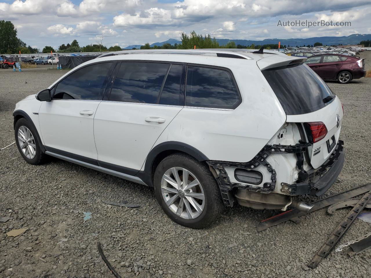 2019 Volkswagen Golf Alltrack S Белый vin: 3VWM17AU0KM506322