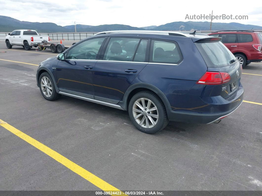 2017 Volkswagen Golf Alltrack Tsi S/tsi Se Dark Blue vin: 3VWM17AU1HM541203