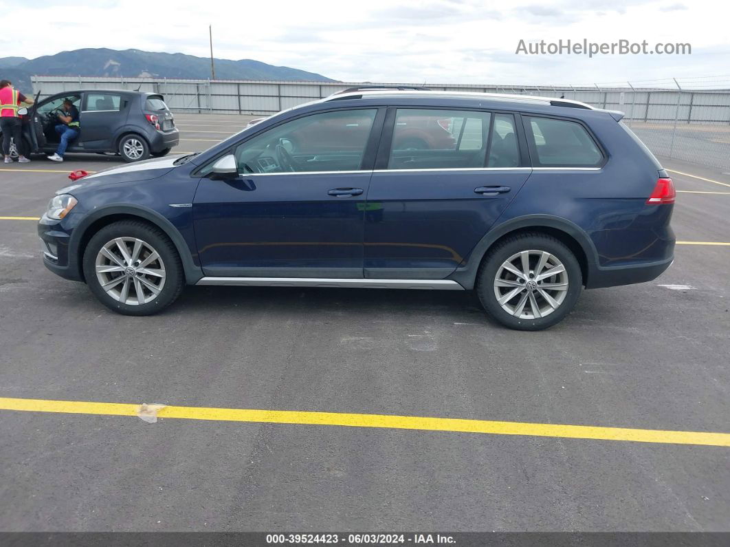 2017 Volkswagen Golf Alltrack Tsi S/tsi Se Dark Blue vin: 3VWM17AU1HM541203