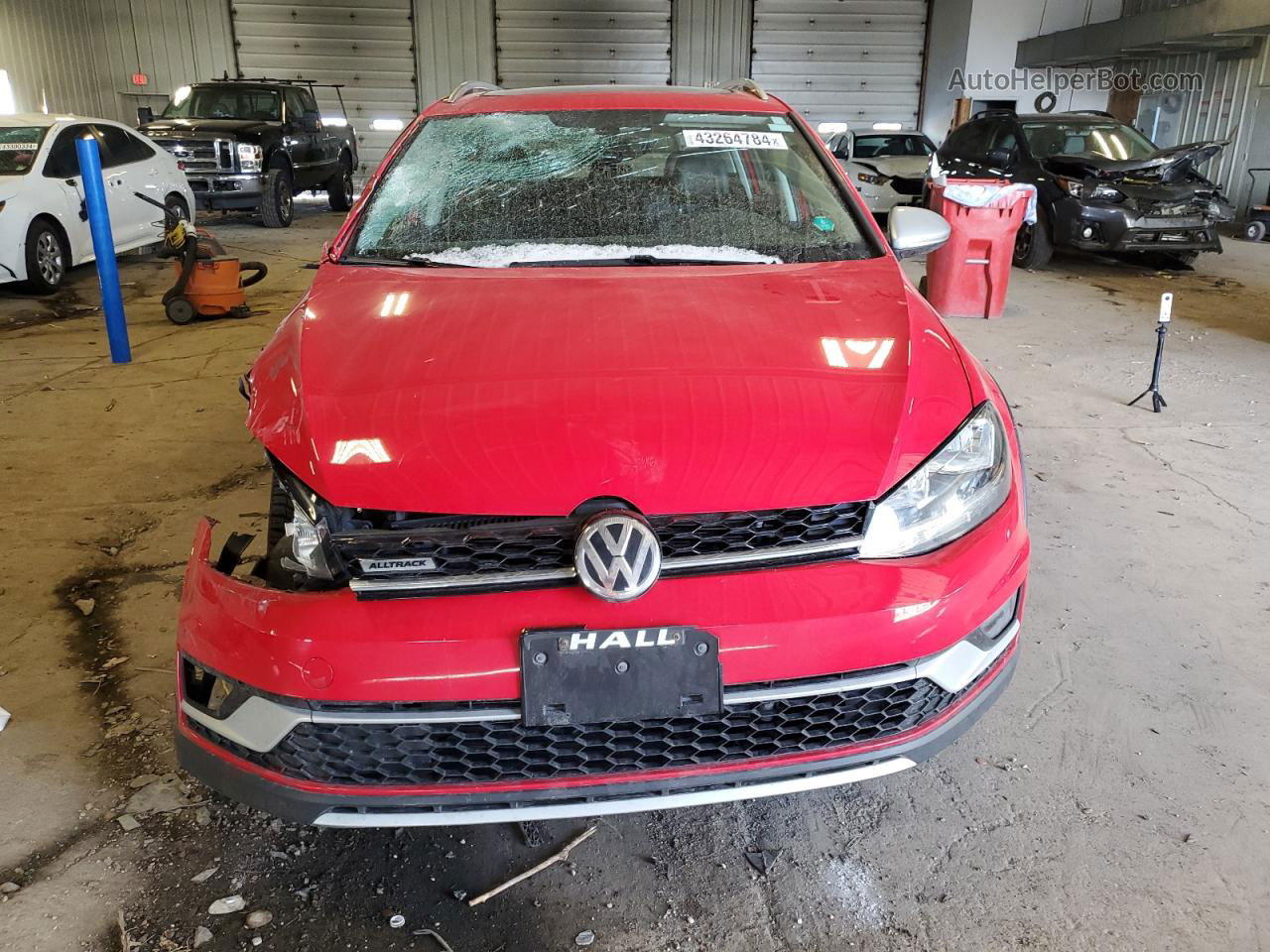 2019 Volkswagen Golf Alltrack S Red vin: 3VWM17AU1KM504403