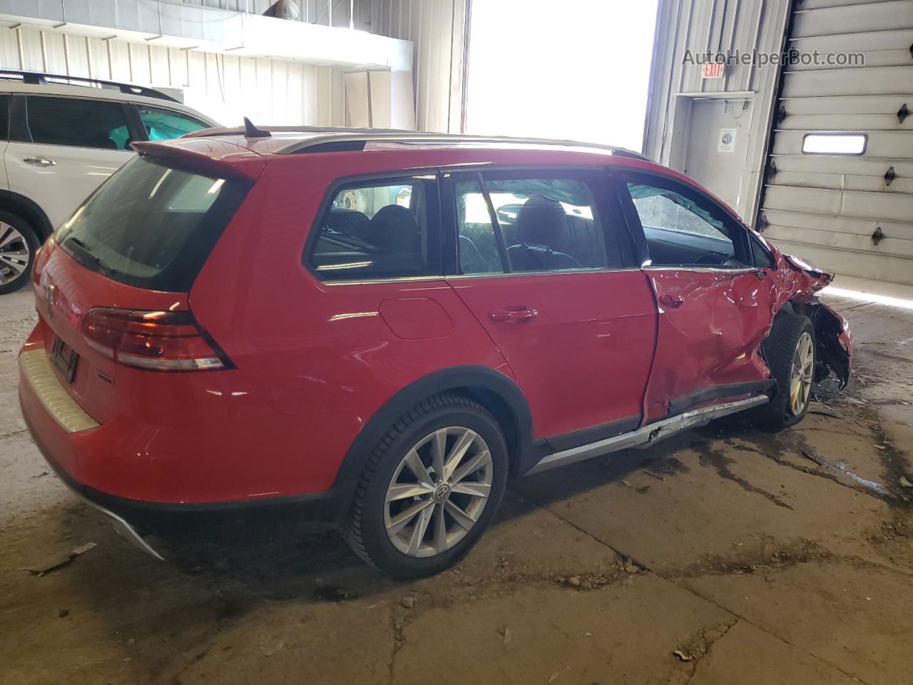 2019 Volkswagen Golf Alltrack S Red vin: 3VWM17AU1KM504403